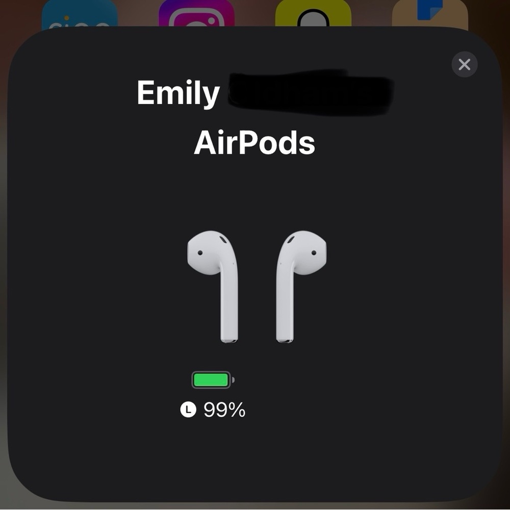 AirPods with Red and Yellow Case - Picture 6 of 7